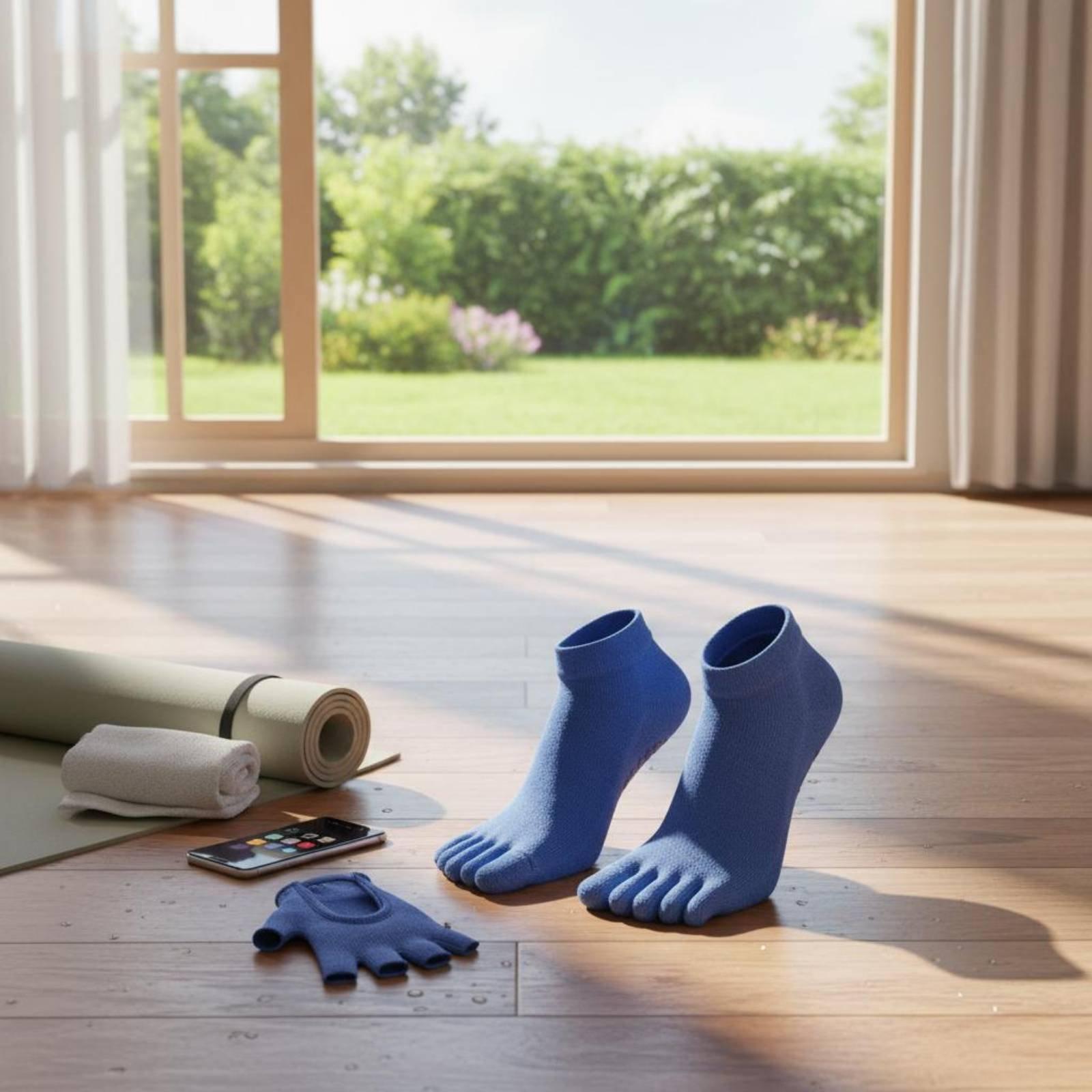 Pilates Yoga Exercises - Anti-slip Sport Socks for Women Pilates