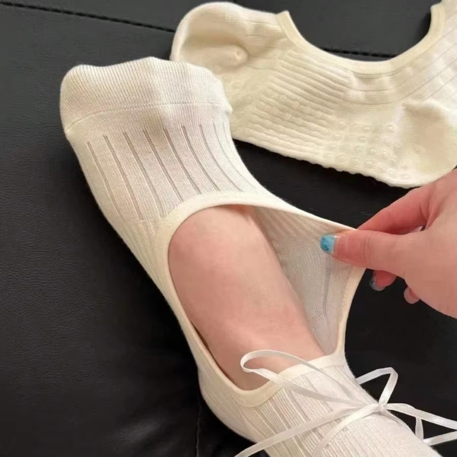 New Cotton Yoga Socks with Rub - Pilates Yoga Hose recension och pris