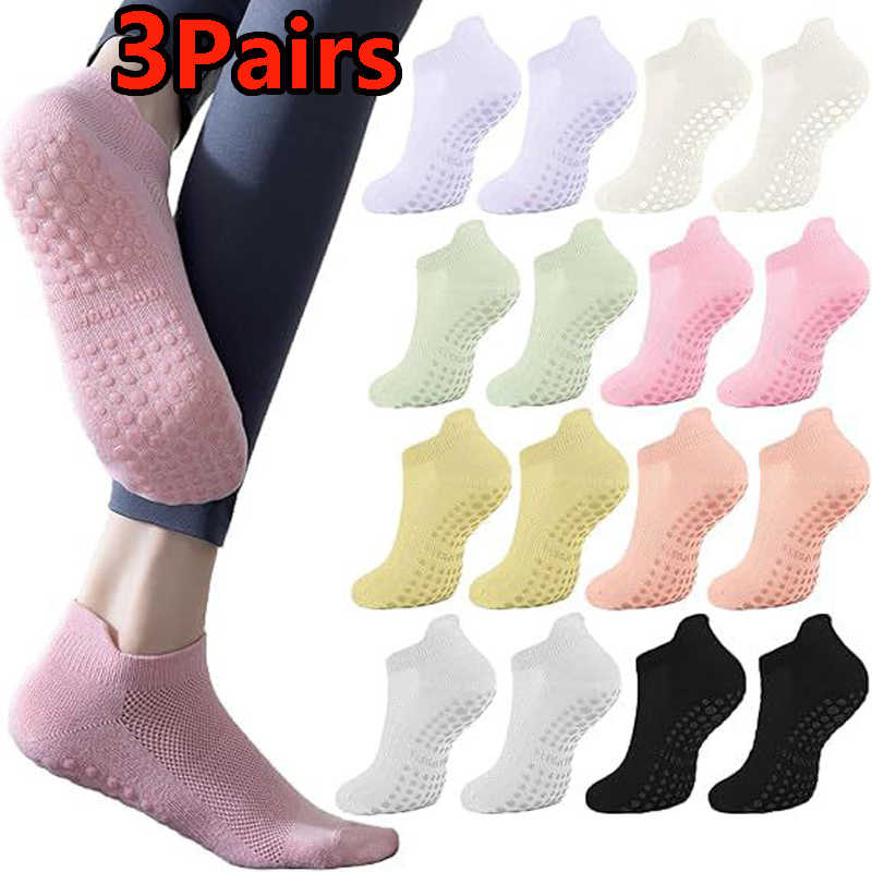 3 Pairs Yoga Socks for Women B - Pilates Yoga Hose recension och pris