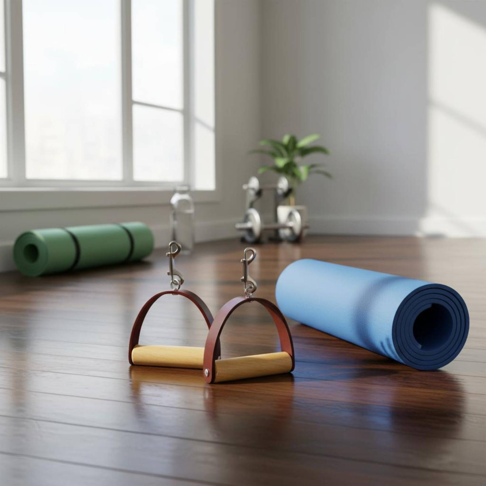 2Pcs/Set Pilates Leather Handl - Pilates & Yoga Unleashed International Academy recension och pris
