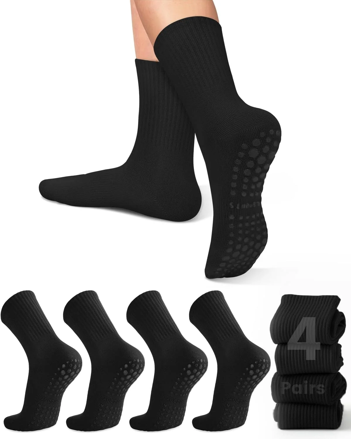 4 pairs of women's yoga socks, - Pilates & Yoga Unleashed International Academy recension och pris