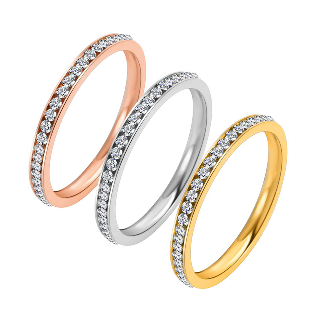 2mm Iced Out Cubic Zirconia Ri - Pilates Ring Magic recension och pris