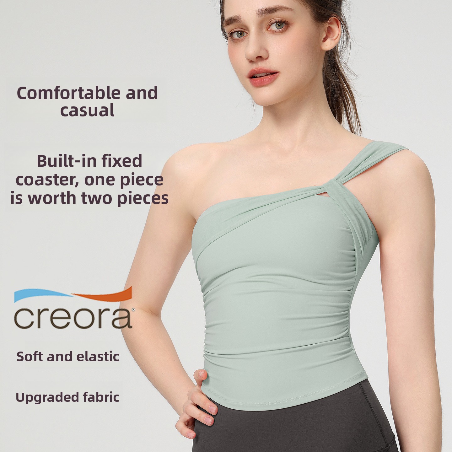 Women's Sexy Sloping Shoulder  - Pilates Yoga Hose recension och pris