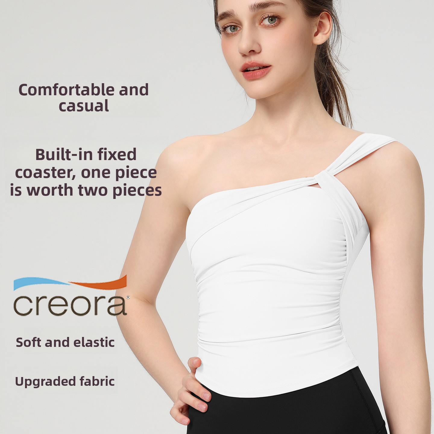 Women's Sexy Sloping Shoulder  - Pilates Yoga Hose recension och pris