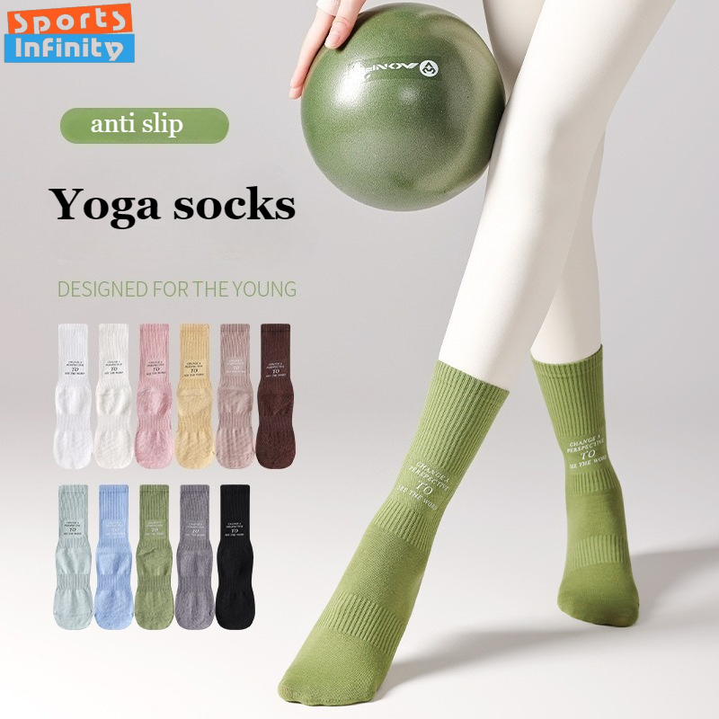 Mid Tube Yoga Socks Anti Slip  - Pilates Yoga Hose recension och pris