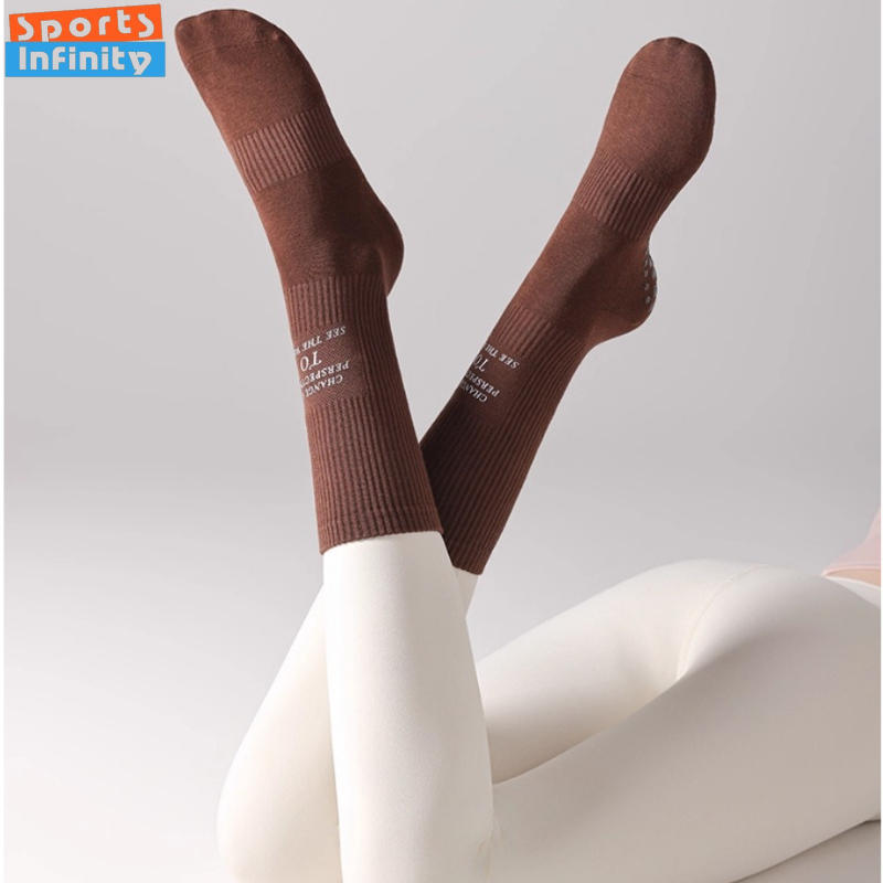 Mid Tube Yoga Socks Anti Slip  - Pilates Yoga Hose recension och pris